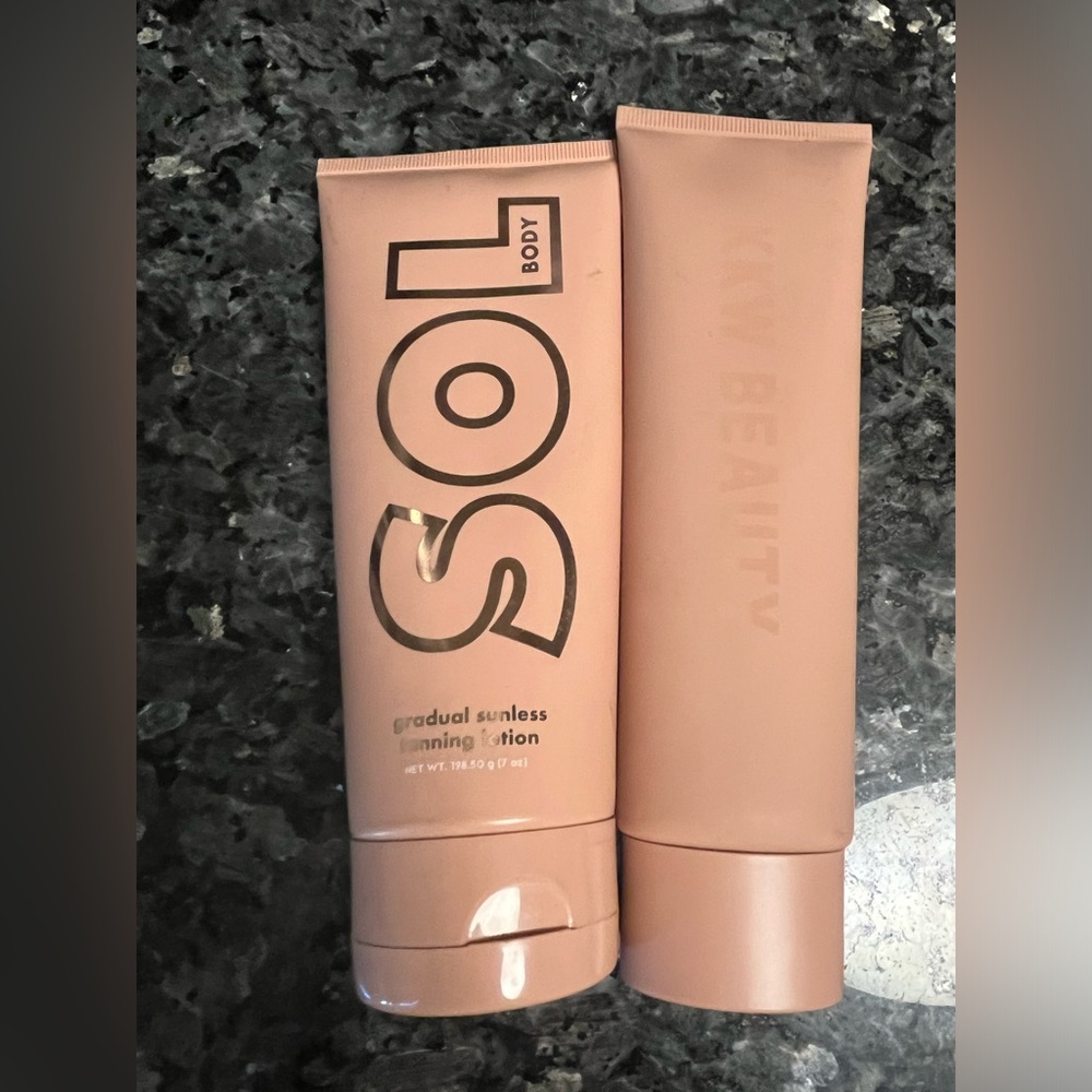 Sol gradual tanner & KKW body foundation